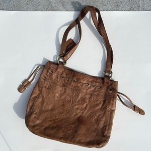 Leather embossed Handbag sale